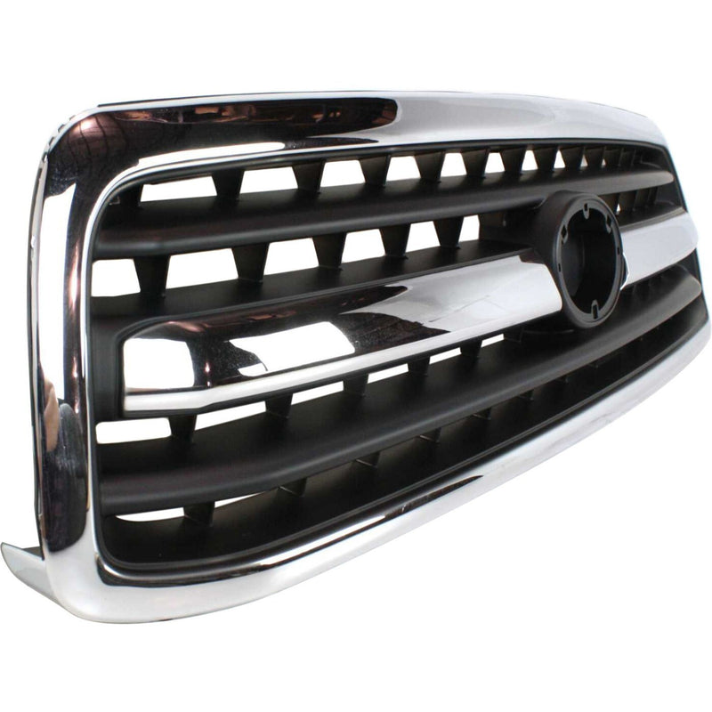DURAFORCE Grille For 2000-2002 Toyota Tundra Chrome Shell w/ Black Insert Plastic