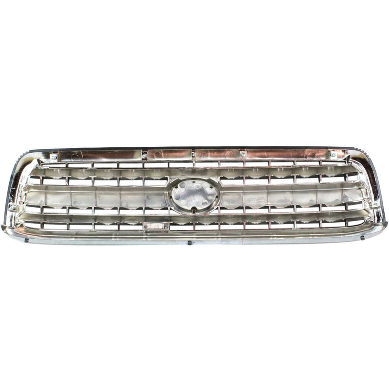DURAFORCE Grille For 2000-2002 Toyota Tundra Chrome Shell w/ Black Insert Plastic