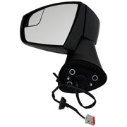 DURAFORCE Left Side Power Mirror For 2018-2022 Ford EcoSport Manual Folding Textured Black