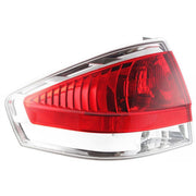 DURAFORCE Halogen Tail Light Set For 2008 Ford Focus Clear & Red Lens w/ Bulbs 2Pcs