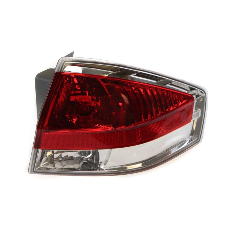 DURAFORCE Halogen Tail Light Set For 2008 Ford Focus Clear & Red Lens w/ Bulbs 2Pcs