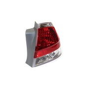 DURAFORCE Halogen Tail Light Set For 2008 Ford Focus Clear & Red Lens w/ Bulbs 2Pcs