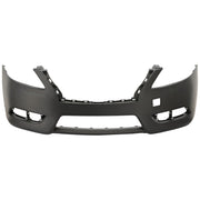 DURAFORCE Front Bumper Cover For 2013-2015 Nissan Sentra With Fog Light Holes Primed