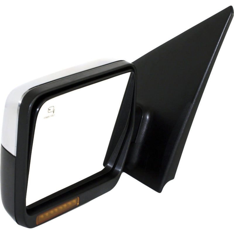 DURAFORCE Power Mirror For 2007-2008 Ford F-150 2007-08 Lincoln Mark LT Left Heated Chrome