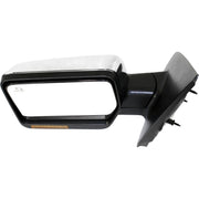DURAFORCE Power Mirror For 2007-2008 Ford F-150 2007-08 Lincoln Mark LT Left Heated Chrome