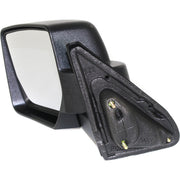 DURAFORCE Side View Mirror Manual Textured Black Driver Left LH for 07-17 Jeep Patriot