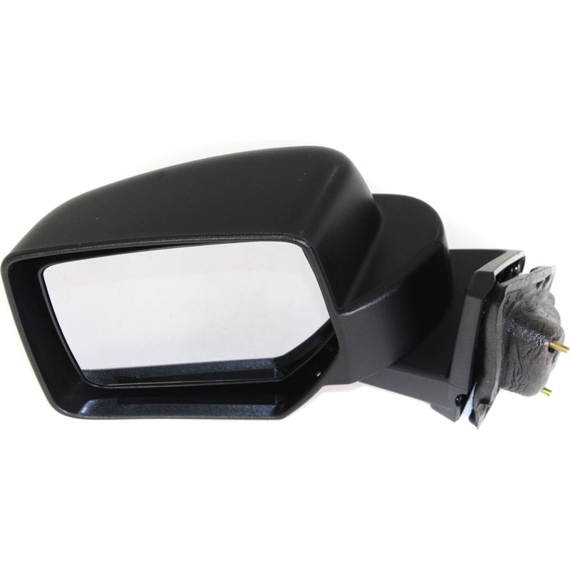 DURAFORCE Side View Mirror Manual Textured Black Driver Left LH for 07-17 Jeep Patriot