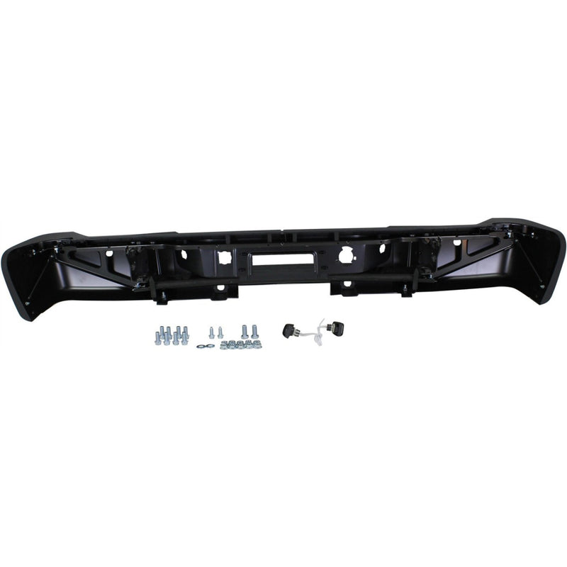 DURAFORCE Step Bumper For 2011-2013 Silverado 2500 HD Sensor Holes Powdercoated Black Rear