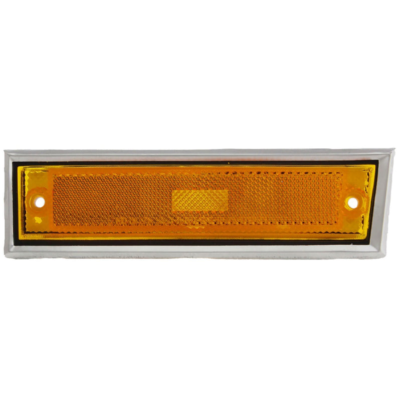 DURAFORCE Side Chrome Bezel Marker Light Pair Set for Chevy Blazer GMC Jimmy C/K R Pickup