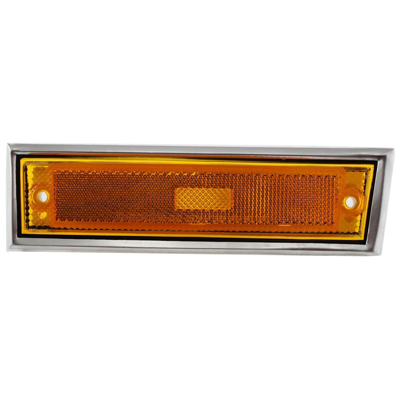 DURAFORCE Side Chrome Bezel Marker Light Pair Set for Chevy Blazer GMC Jimmy C/K R Pickup