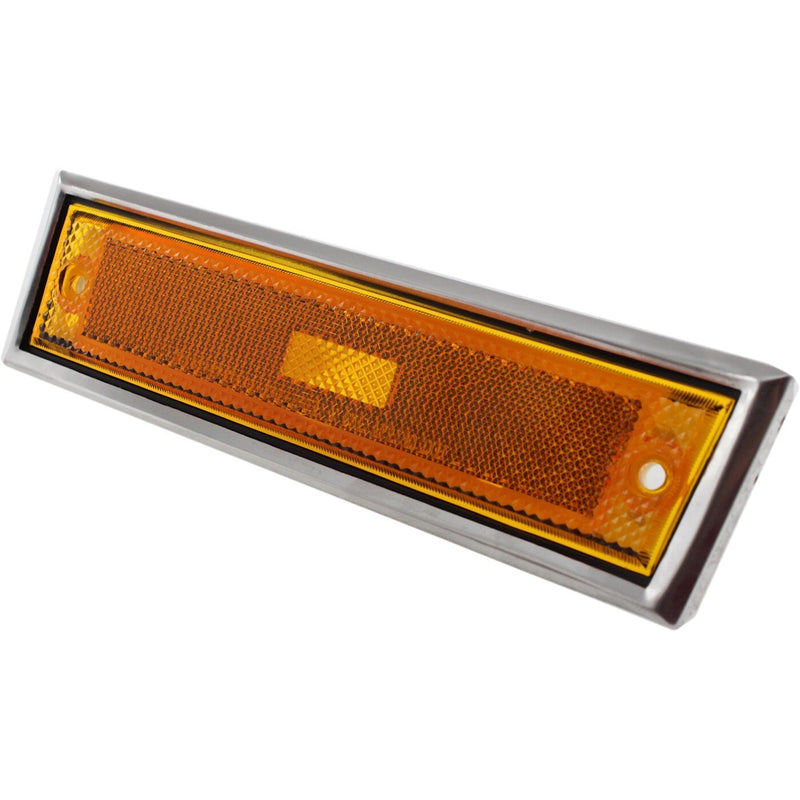 DURAFORCE Side Chrome Bezel Marker Light Pair Set for Chevy Blazer GMC Jimmy C/K R Pickup