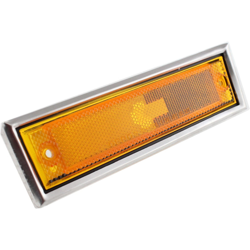 DURAFORCE Side Chrome Bezel Marker Light Pair Set for Chevy Blazer GMC Jimmy C/K R Pickup