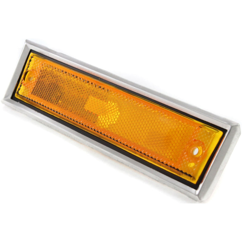DURAFORCE Side Chrome Bezel Marker Light Pair Set for Chevy Blazer GMC Jimmy C/K R Pickup