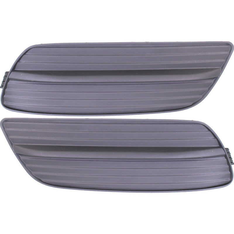 DURAFORCE Fog Light Cover Set For 2012 Honda Civic Front Left and Right Sedan Dark Gray