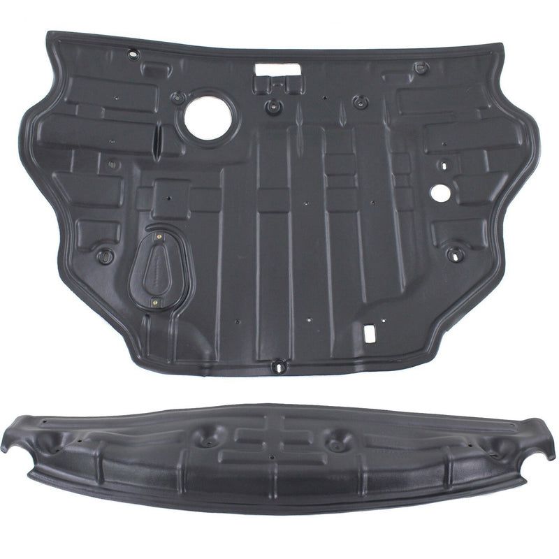 DURAFORCE Bumper and Engine Splash Shield Under Cover For 11-14 Hyundai Sonata Front Rear
