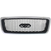 DURAFORCE Grille Assembly For 2006-2008 Ford F-150 XLT Chrome Black