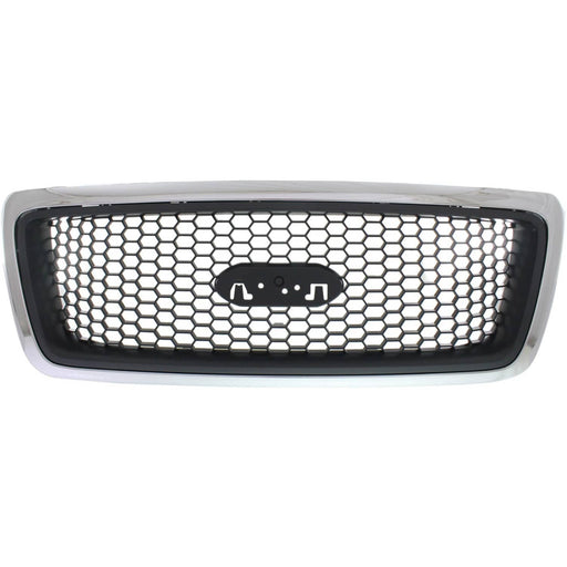 DURAFORCE Grille Assembly For 2006-2008 Ford F-150 XLT Chrome Black