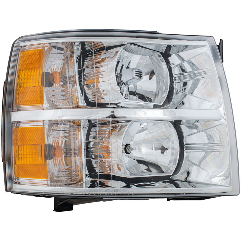 DURAFORCE Headlight Set For 2007-2013 Chevrolet Silverado 1500 Left & Right w/ bulb