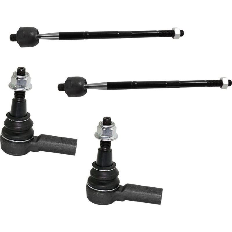 DURAFORCE Tie Rod End Set For 2015-2021 Chevrolet Colorado GMC Canyon Front Inner & Outer