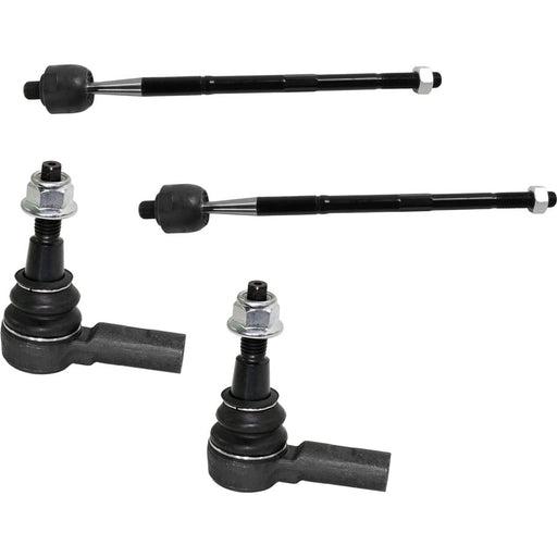 DURAFORCE Tie Rod End Set For 2015-2021 Chevrolet Colorado GMC Canyon Front Inner & Outer