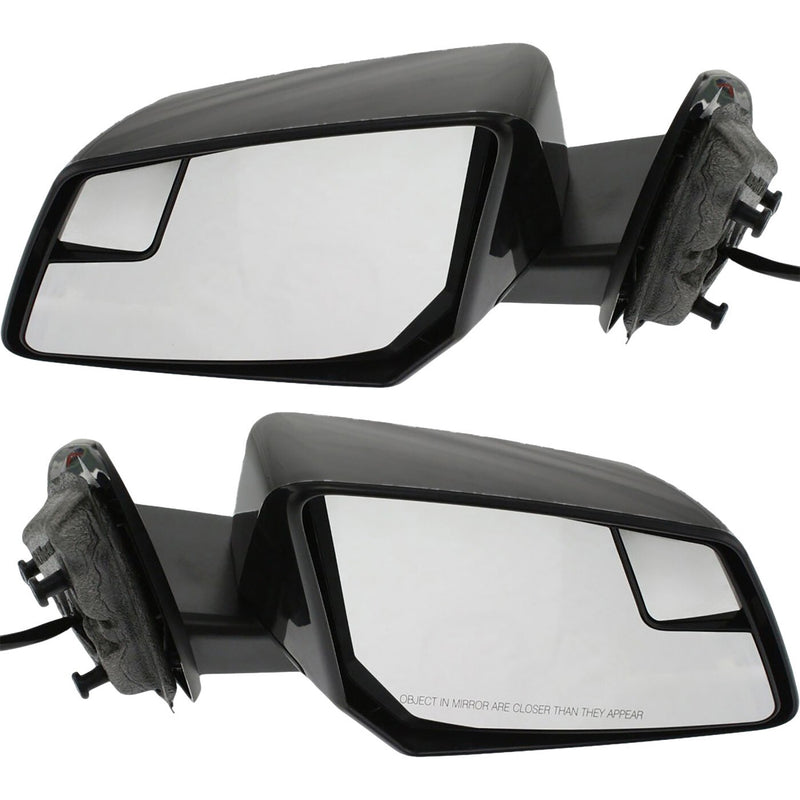 DURAFORCE Power Mirrors For 09-17 Chevy Traverse Heated Manual Fold Signal Light Paintable