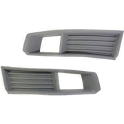 DURAFORCE Fog Light Trim Set LH and RH For 2008-2013 Cadillac CTS with Halogen Headlight