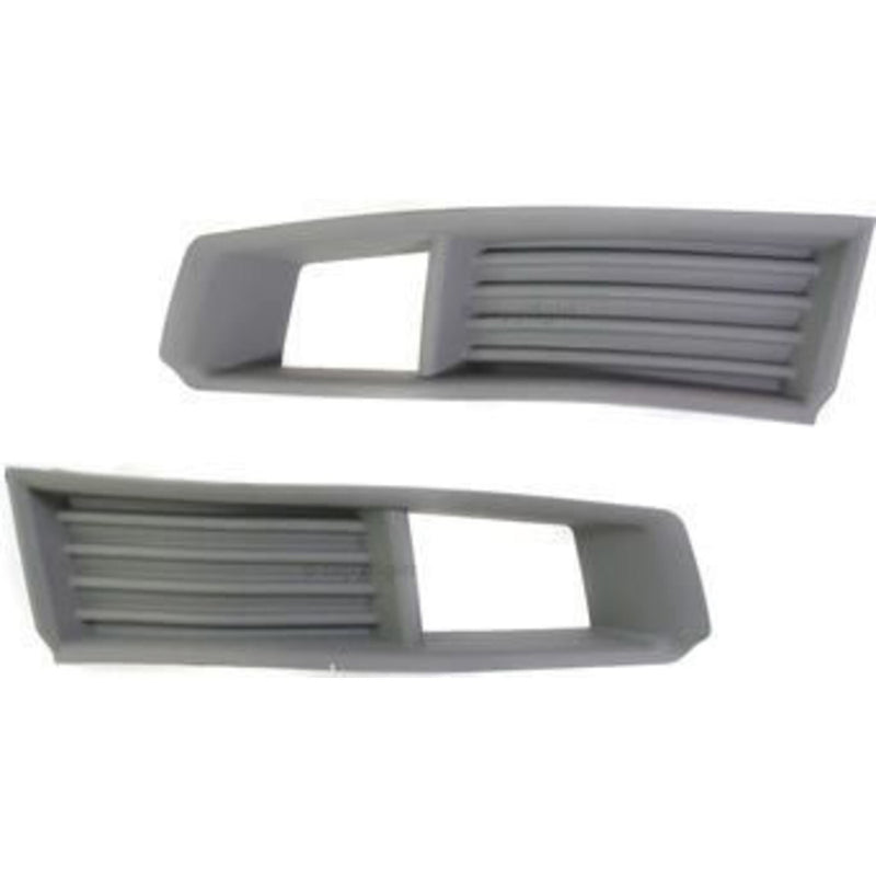 DURAFORCE Fog Light Trim Set LH and RH For 2008-2013 Cadillac CTS with Halogen Headlight