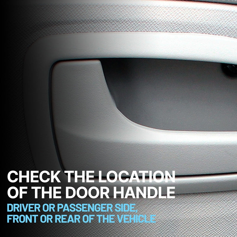 DURAFORCE Interior Door Handle For 2011-2015 Kia Sorento Front or Rear Driver Side Chrome