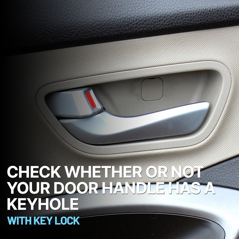 DURAFORCE Interior Door Handle For 2011-2015 Kia Sorento Front or Rear Driver Side Chrome