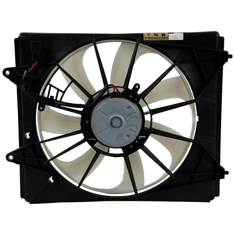 DURAFORCE Radiator Cooling Fan Assembly For 2011-2023 Honda Odyssey Driver Single Fan