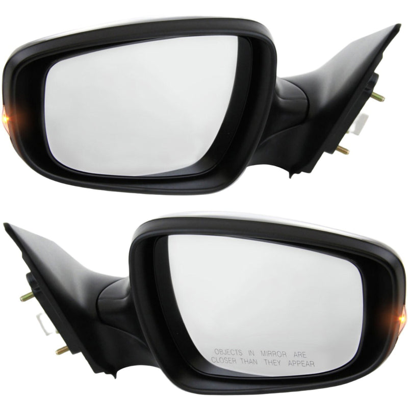 DURAFORCE Set Of 2 Mirror Power For 2011-2013 Hyundai Elantra Left Right With Signal Light