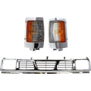 DURAFORCE Auto Body Repair Kit For 1993-1994 Nissan D21 95-97 Pickup Grille Corner Lights