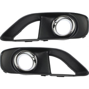 DURAFORCE Fog Light Trim Set For 2012-2014 Chrysler 300 Left & Right w/ Parking Sensor 2Pc