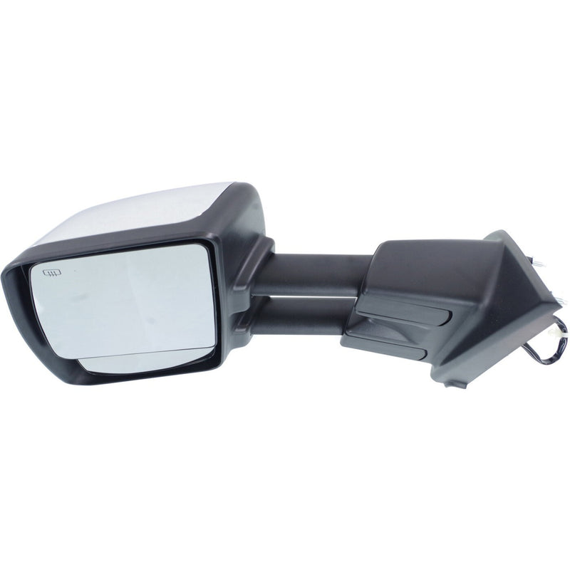 DURAFORCE Left Side Mirror For 2012-2021 Nissan NV1500 NV2500 NV3500 Power Heated Chrome