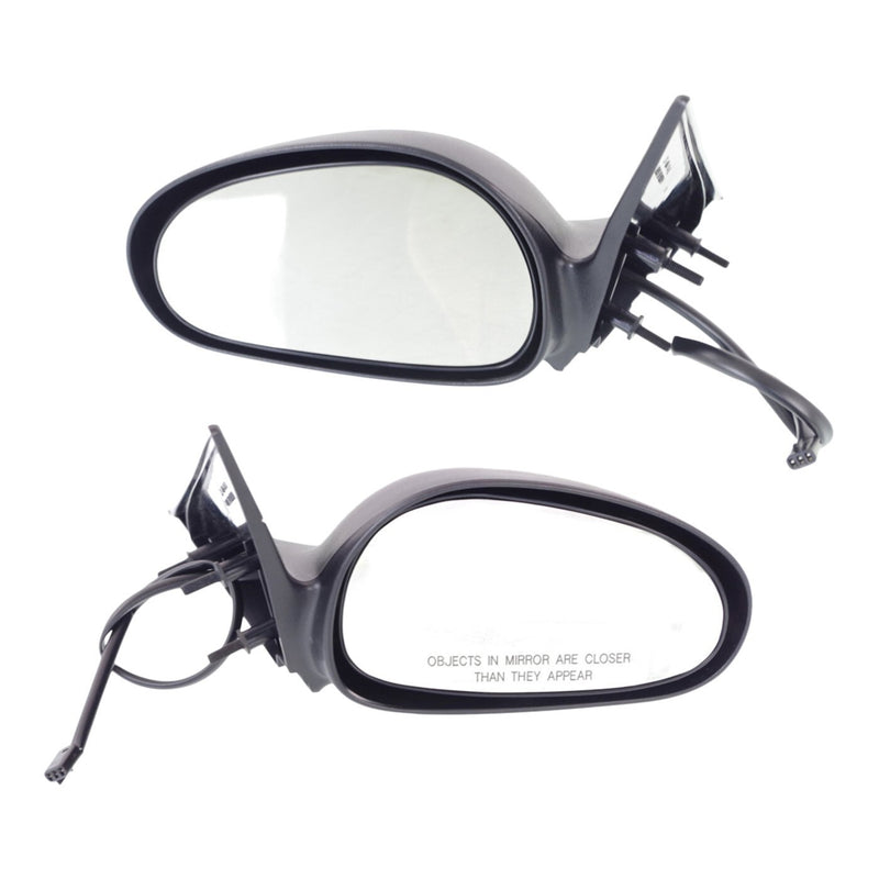 DURAFORCE Set Of 2 Mirror Power For 1996-1998 Ford Mustang Left And Right Black