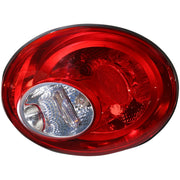 DURAFORCE Tail Light For 2006-2010 Volkswagen VW Beetle Right Clear Red Lens Halogen Bulb