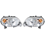 DURAFORCE RH&LH Headlights For 2006-2011 Chevy HHR Halogen Type Chrome Raplacement