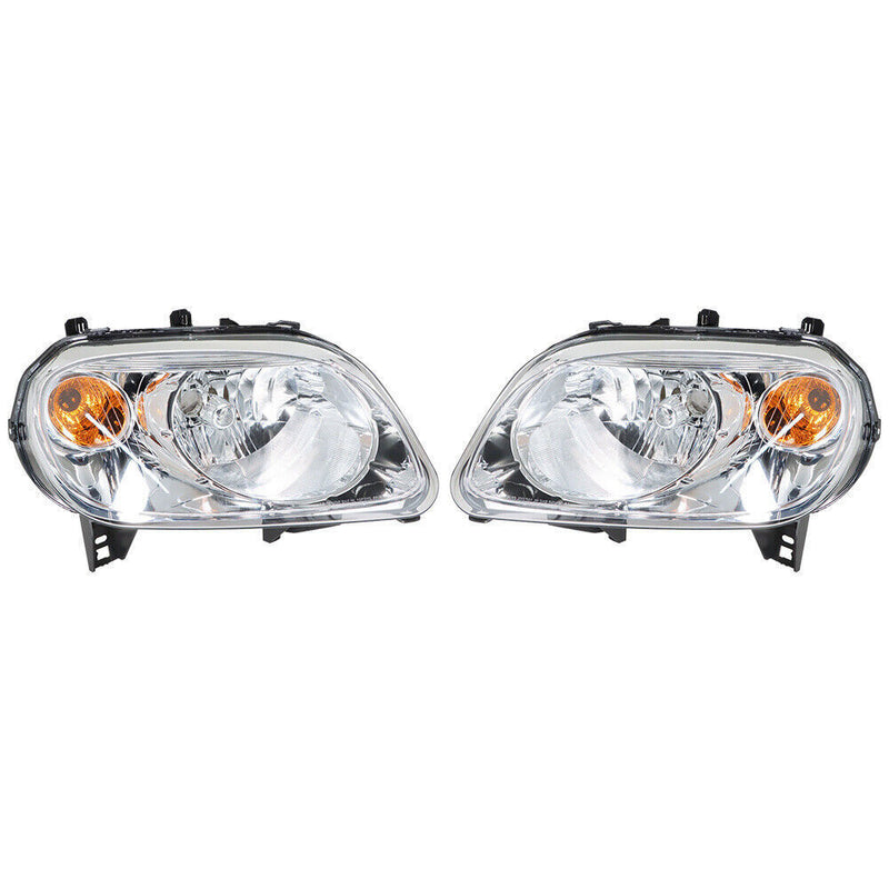 DURAFORCE RH&LH Headlights For 2006-2011 Chevy HHR Halogen Type Chrome Raplacement