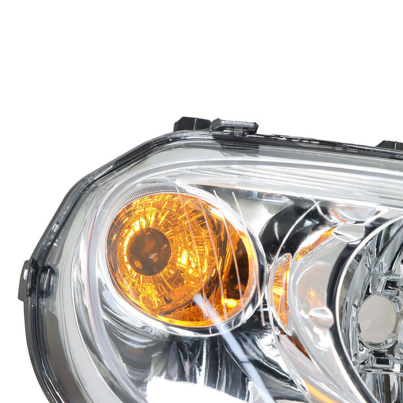 DURAFORCE RH&LH Headlights For 2006-2011 Chevy HHR Halogen Type Chrome Raplacement