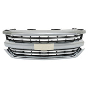 DURAFORCE Front Bumper Grille For 2016-2018 Chevrolet Silverado 1500 W/Chrome Trim