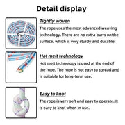 DURAFORCE 1/2" × 100' Arborist Tree Climbing Rope 16 Strand Braided Nylon Core Polyester