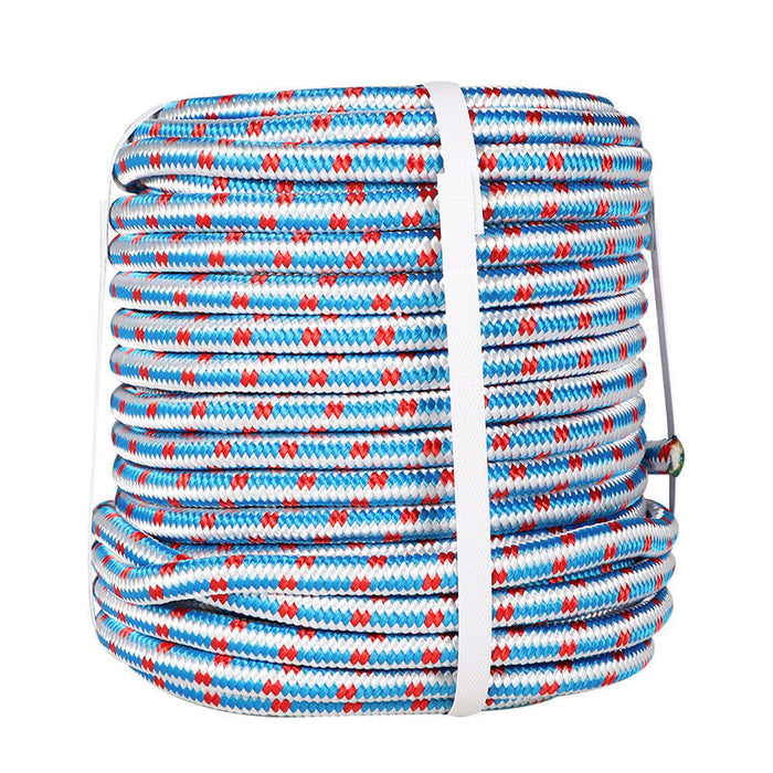 DURAFORCE 1/2" × 100' Arborist Tree Climbing Rope 16 Strand Braided Nylon Core Polyester