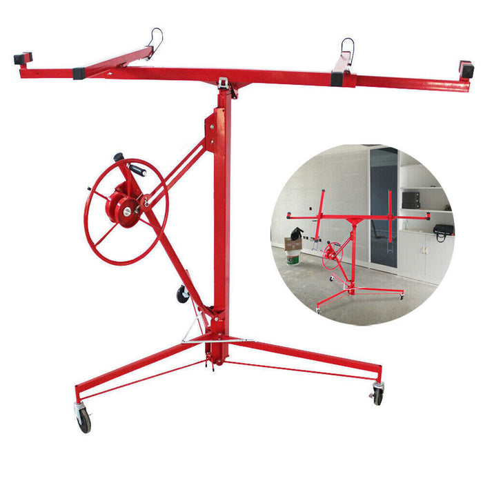 DURAFORCE 16FT Drywall Lift Plasterboard Panel Sheetrock Hoist Lifter Carrier Safety Lock