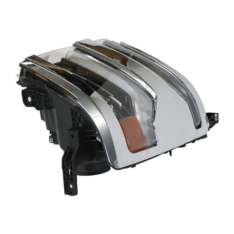 DURAFORCE Left Headlight For 2016-2018 Silverado 1500 LED Frame Chrome Housing