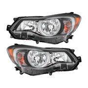 DURAFORCE LH+RH Headlight For 2012-15 Subaru Impreza &13-16 Crosstrek Halogen Pair