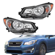 DURAFORCE LH+RH Headlight For 2012-15 Subaru Impreza &13-16 Crosstrek Halogen Pair