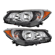 DURAFORCE LH+RH Headlight For 2012-15 Subaru Impreza &13-16 Crosstrek Halogen Pair