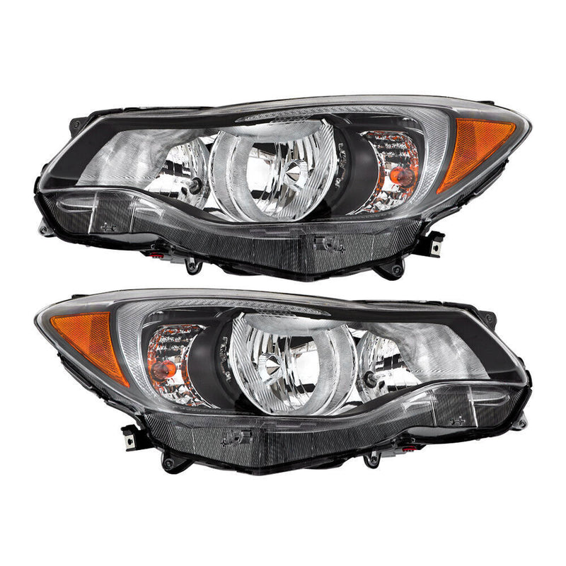 DURAFORCE LH+RH Headlight For 2012-15 Subaru Impreza &13-16 Crosstrek Halogen Pair