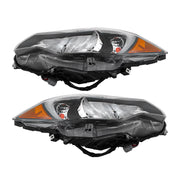DURAFORCE LH+RH Headlight For 2012-15 Subaru Impreza &13-16 Crosstrek Halogen Pair