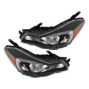 DURAFORCE LH+RH Headlight For 2012-15 Subaru Impreza &13-16 Crosstrek Halogen Pair